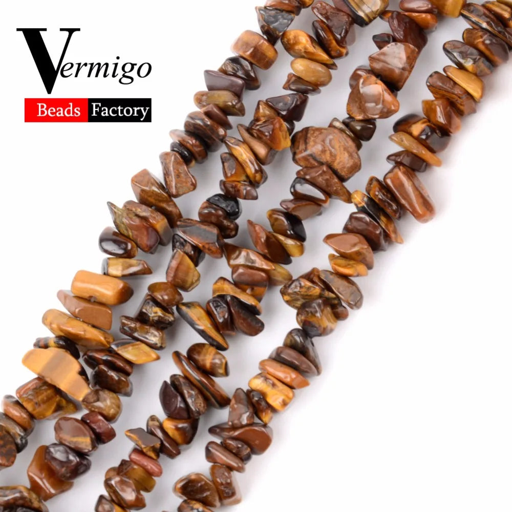 Irregular Freeform Chip Gravel Beads Natural Stone Amethysts Tiger Eye Beads For Jewelry Making 3-5-8-12mm Diy Necklace 16inc