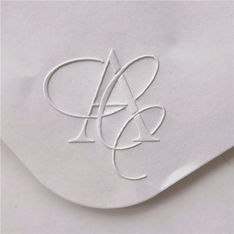 Customize Embossing Stamp Wedding Monogram Embosser Stamp,Personalized 2 initials Embosser Stamp,Wedding gift,hand held embos