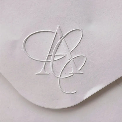 Customize Embossing Stamp Wedding Monogram Embosser Stamp,Personalized 2 initials Embosser Stamp,Wedding gift,hand held embos