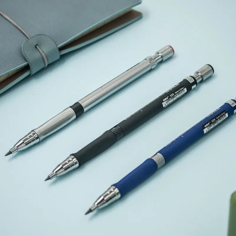 Mechanical Pencil Set 2.0 mm with 2B Black/Colors Lead Refill For Writing Sketching Art Drawing Painting School Automatic Pen
