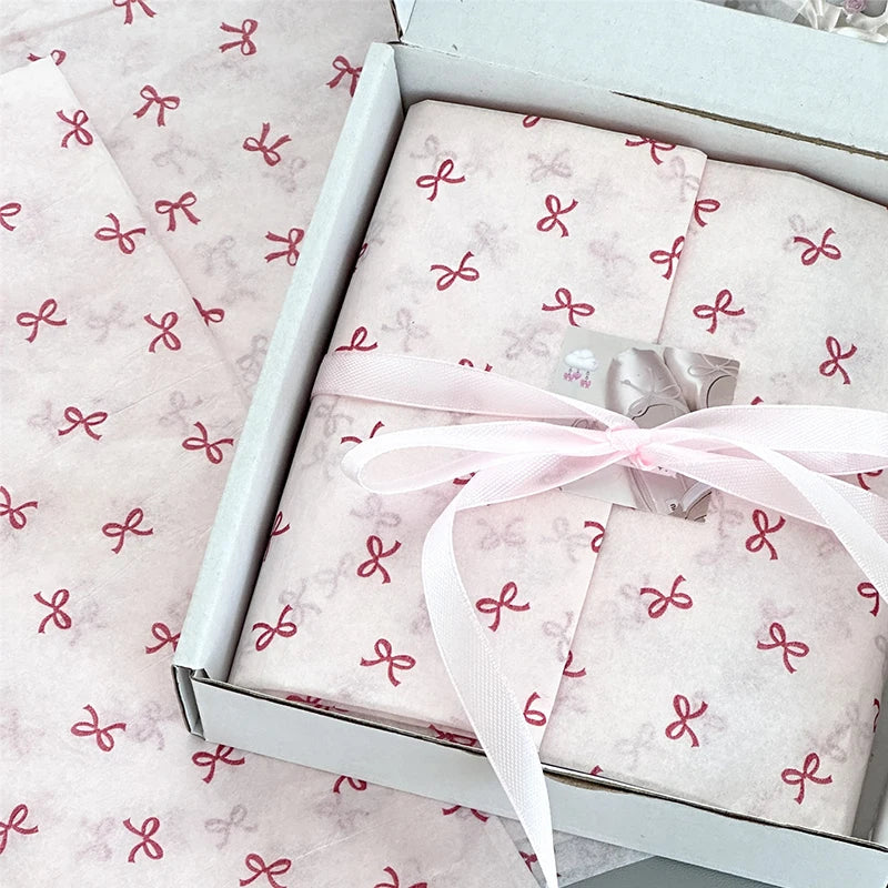 10pcs Bowknot Sydney Paper Hand-Kneaded Paper Cotton Paper Bouquet Flower Wrapping Paper Flower Wrapping Paper Cake Baking Gi