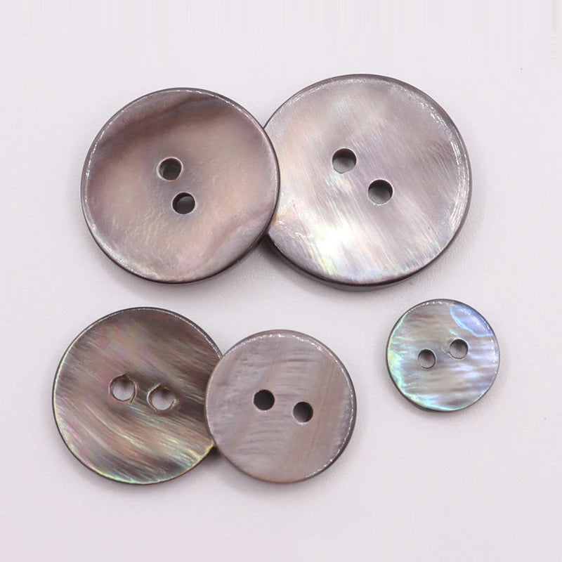 10Pcs Natural Pearl Shell Buttons for Clothing Sewing Accessories Scrapbooking DIY Crafts Garment Decoration Round Shell Butt