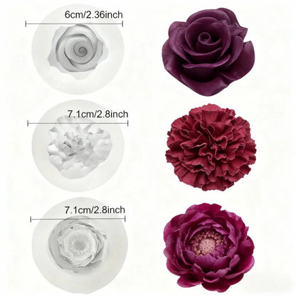 Lotus Flower Silicone Mold，For resin crafting - Suitable for candles、DIYCrafts、Valentine's Day、Mother's Day、Christmas Decorat
