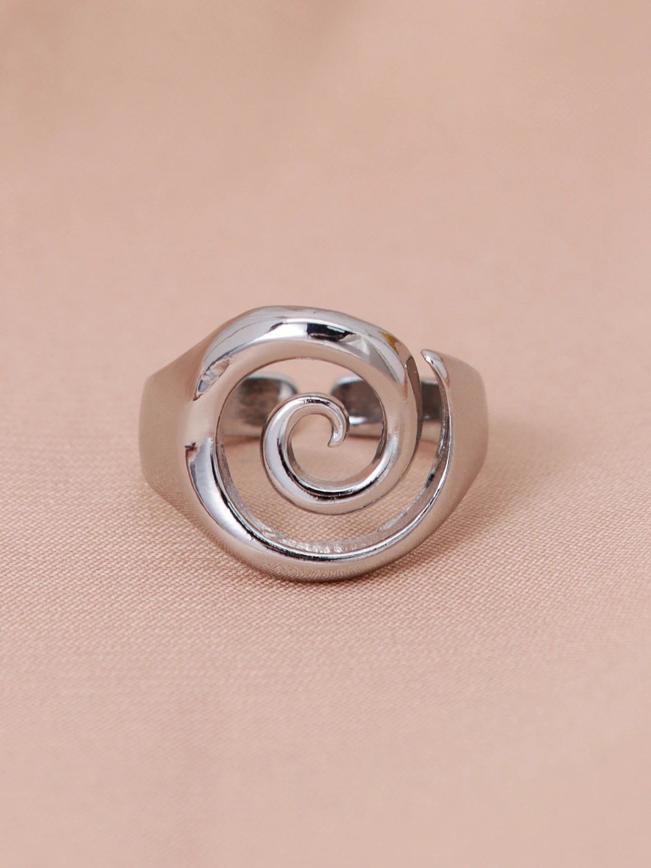 Vintage Punk Irregular Hollow Rotundity Metal Open Rings for Women Gothic Rings Y2K Jewelry