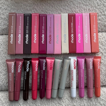 Rhod Lip Balm Moisturizing Mirror Long Lasting Lip Gloss Ribbon Espresso Raspberry Toast Plump No-stick Lip Oil Makeup Cosmet