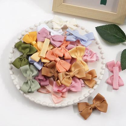 10/20/25/50pcs Baby Girls Hair Bows in Pairs 2'' Ribbon Bows Alligator Hair Clips Barrettes for Infants Toddlers Girls Kids