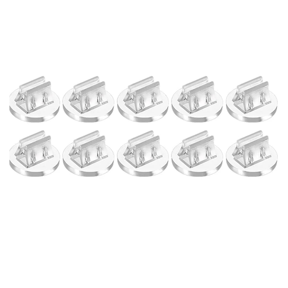 10/20/50Pcs Mini Card Stands Plastic Place Card Holders Paper Miniature Bases Board Clips for Game Wedding Party Price Tags -