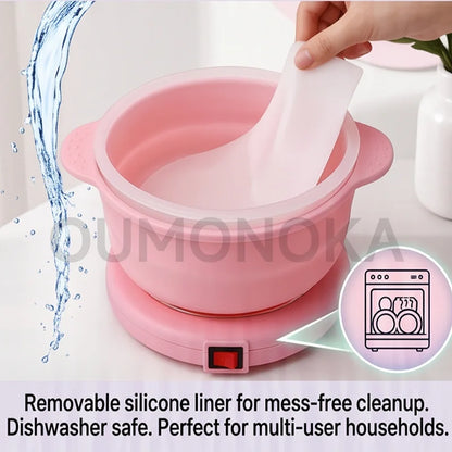 Wax Heating Machine Kit for Hair Removal Depilatory Pot Shaving Wax Melting Device Paraffin Hand Therapy for Salon And Home U
