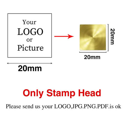 Custom Stamps Personalized Logo Metal Stamps Custom Wax Seals Stamps Customize Your Own Logo Gift Stamps Invitation Stamps - 