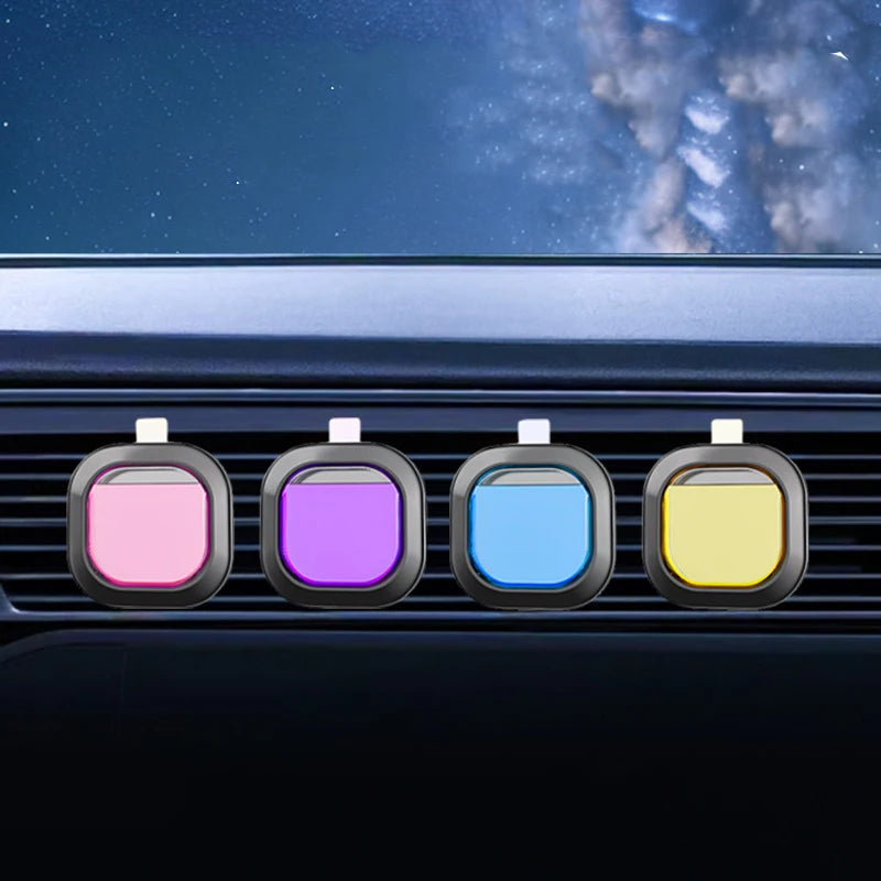 Car Fragrance Auto Air Outlet Aromatherapy Clip with Essential Oil Air Freshener Car Interior Odor Removing Fragrance Perfume