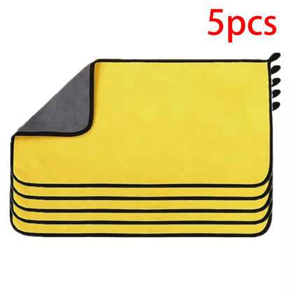 3/5/10Pcs Car Wash Microfiber Towel 30*30CM / 30*60cm Car Cleaning Drying Cloth Care Cloth Car Wash Towel Kitchen Towel - 5pc