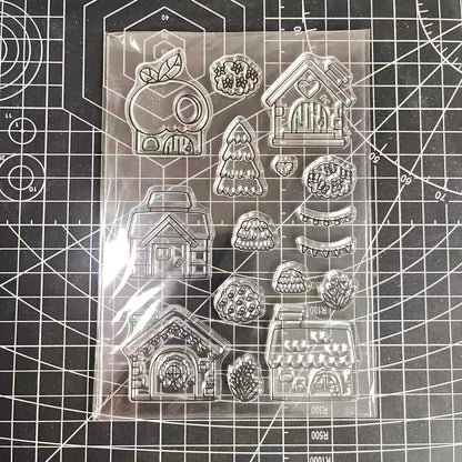 2026 New A6 Clear Stamps Identity Card Design DIY Scrapbook Journal Album Card Making Supplies - only stamp 19