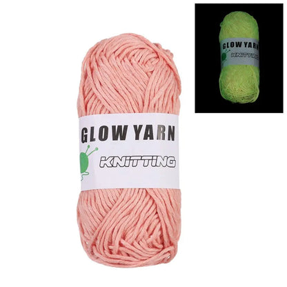 Novel Functional Yarn Glow in the Dark Polyester Luminous Chunky Yarn - G007