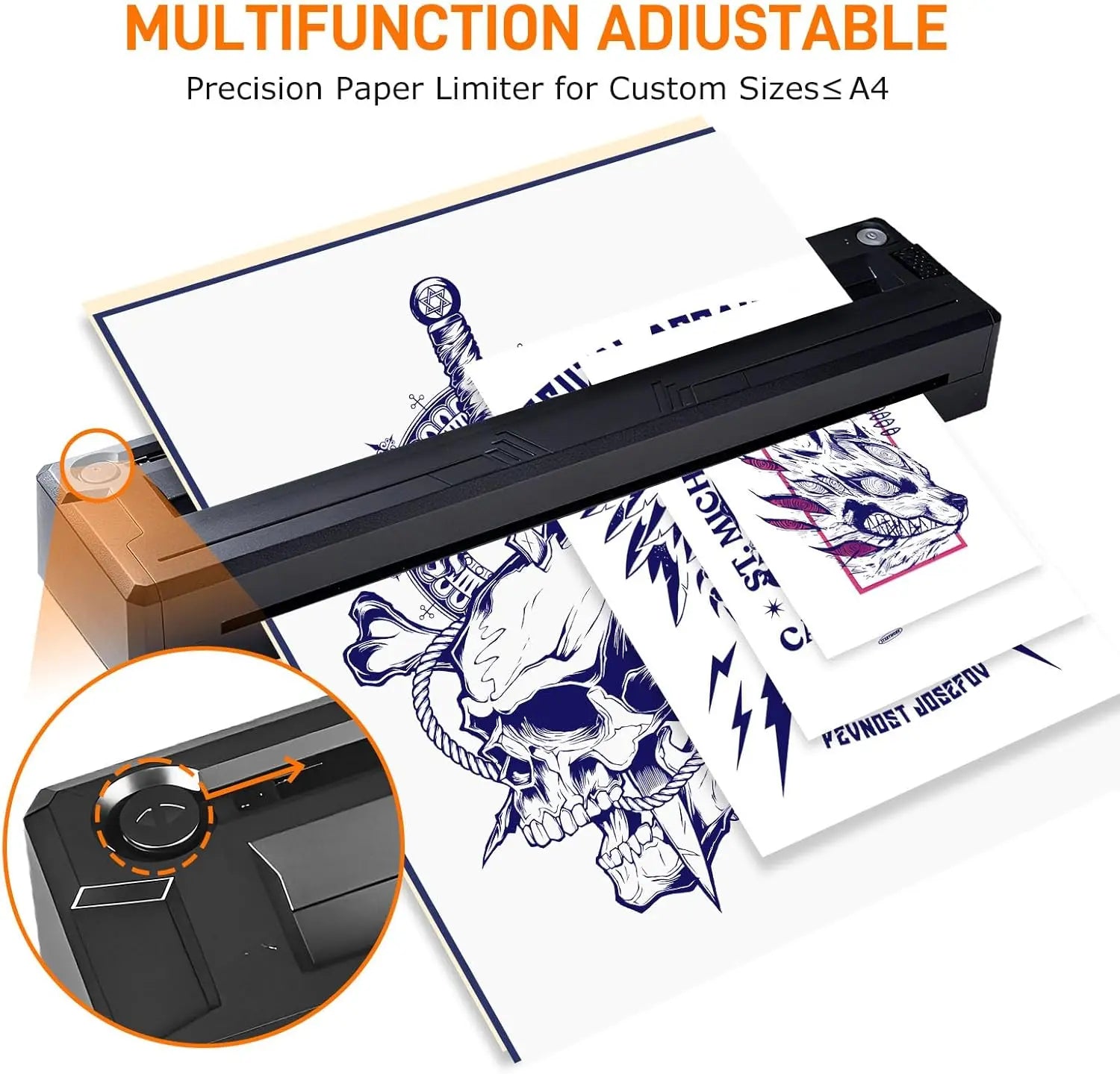 Tattoo Stencil Printer Wireless Tattoo Transfer Machine Thermal Stencil Transfer Machine PDF Photo Drawing Printing Copier