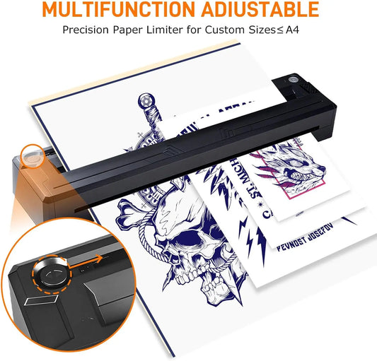 Tattoo Stencil Printer Wireless Tattoo Transfer Machine Thermal Stencil Transfer Machine PDF Photo Drawing Printing Copier