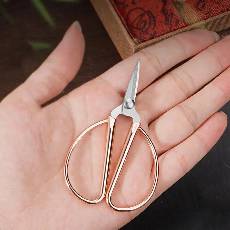 Mini Stainless Steel Scissors Vintage Tailor Scissors Durable Embroidery Scissors Fabric Thread Cutter Craft Tool For Sewing 