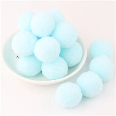Soft Pompom Fluffy Pompones Plush Craft Pom Poms Ball Furball mini 8mm to 30mm Pompon Christmas Decoration Kids Toys crafts -