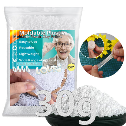 Moldable Plasti - party temporary teeth decoration, thermoplastic bead multi shaped plastic melt reusable hot bead crafts, DI