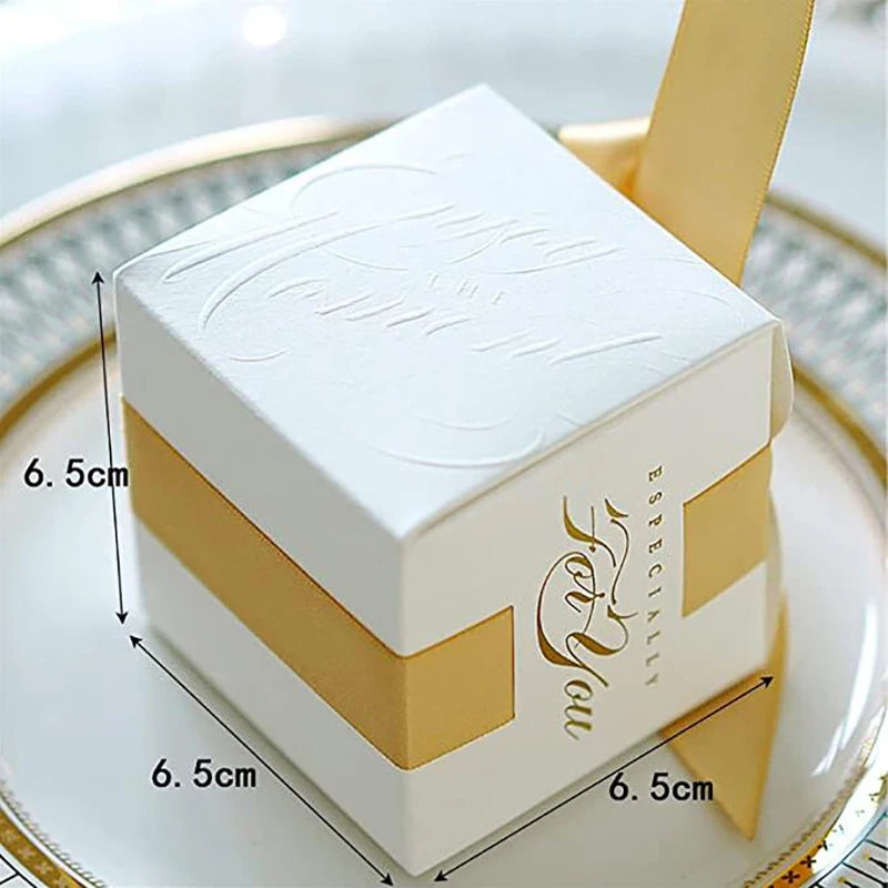 New Wedding Favors Gift Box Souvenirs Gift Box With Ribbon Candy Boxes For Christening Baby Shower Birthday Event Party Suppl