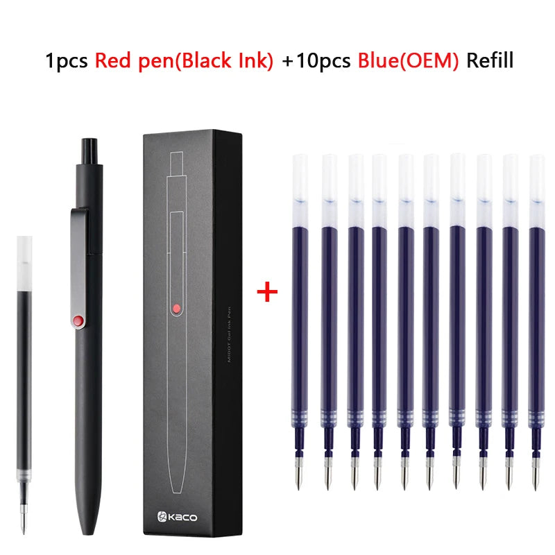 KACO 0.5mm MIDOT Gel Ink Pens, Quick-drying Press Smooth Writing Pen, High Volume for Taking Exams Grading Homework Doing Pap