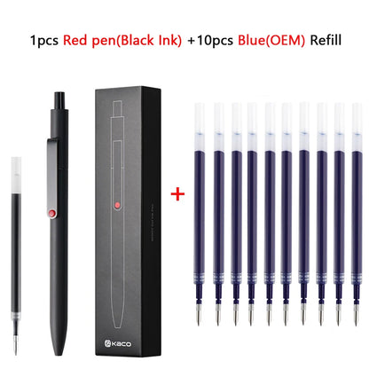 KACO 0.5mm MIDOT Gel Ink Pens, Quick-drying Press Smooth Writing Pen, High Volume for Taking Exams Grading Homework Doing Pap