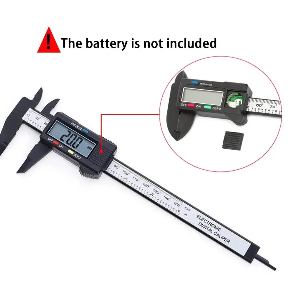 Digital Vernier Caliper Measuring Gauging Inspection Tool, Calibrator Precision Job Measurement & Analysis Instruments Gauge