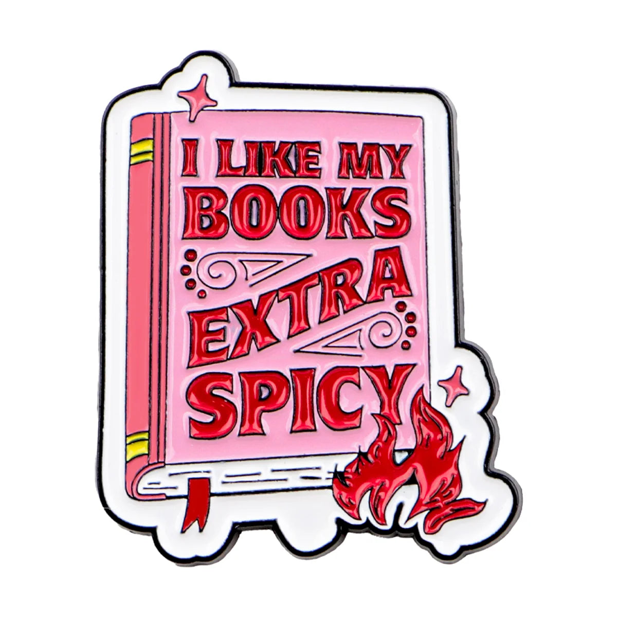 Book Lover Enamel Pin Cute Reading Themed Brooch "Just One More Chapter" Lapel Pins for Backpacks Bookworm Gift - 12