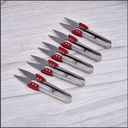 Stainless Steel Yarn Shears Cutting Sewing Scissors Shears Cross Stitch Scissors Embroidery Scissor U Thread Scissors for Fab