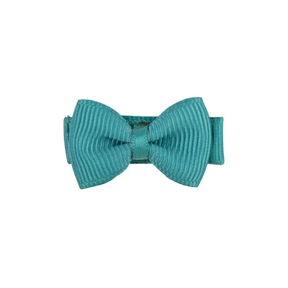 1.2 Inches Solid Colors Mini Hair Bows With Clip For Kids Girls Hairgrips Ribbon Covered Safety Bows Headwear Hair Accessorie