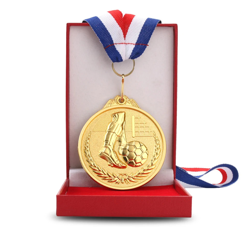 Gold Silver Bronze Medals School Sports Football Volleyball Competition Games Prize Trophy Commemorative Medal soccer trophie