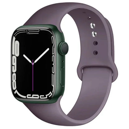 Silicone Band For Apple Watch strap 46mm 44mm 45mm 40mm 41mm 42-38mm 49mm sport bracelet iwatch series 11 10 9 8 7 6 5 SE Ult