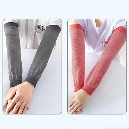 Summer Cooling Arm Sleeves Sun UV Protection Hand Cover Arm Warmers Running Fishing Cycling Basketball Sunscreen Sports Sleev