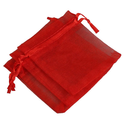50/100pcs/lot Organza Gift Bag For Jewelry 24 Colors Drawstring Pouches For Wedding Christmas Candy Gift Bags Jewelry Packing