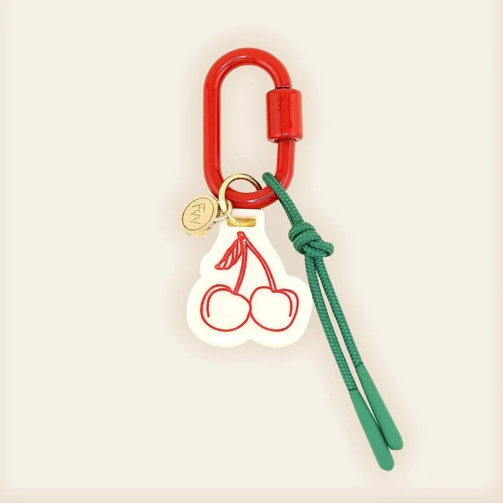 Acrylic Charms Retro Rope Woven Pendant Geometric Car Keyring Mobile Phone Pendant Fashion Cartoon Bag Chain Charms - Style D