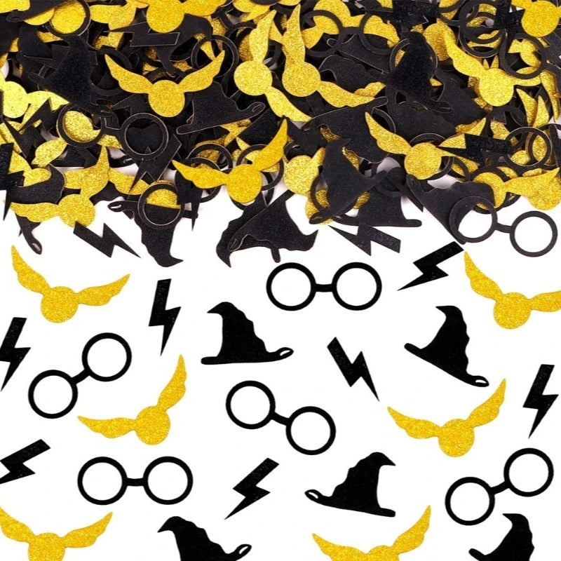 100pcs Wizard Table Confetti Halloween Party Decor Glitter Confetti Craft DIY Scatter Bless Confetti Birthday Scatter