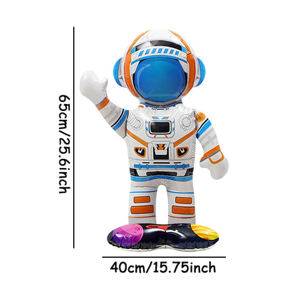 3D Astronaut Foil Balloon Rocket Balloons Space Ballons For Boy Kids Astronauta Universe Series Outer Space Birthday Party De
