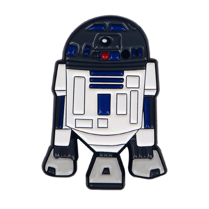Vintage Enamel Pins Cool Robot Badge Sci-Fi Movie Lapel Pin for Jeans Cute Cartoon Pin for Backpacks Collectible Gift for Fan
