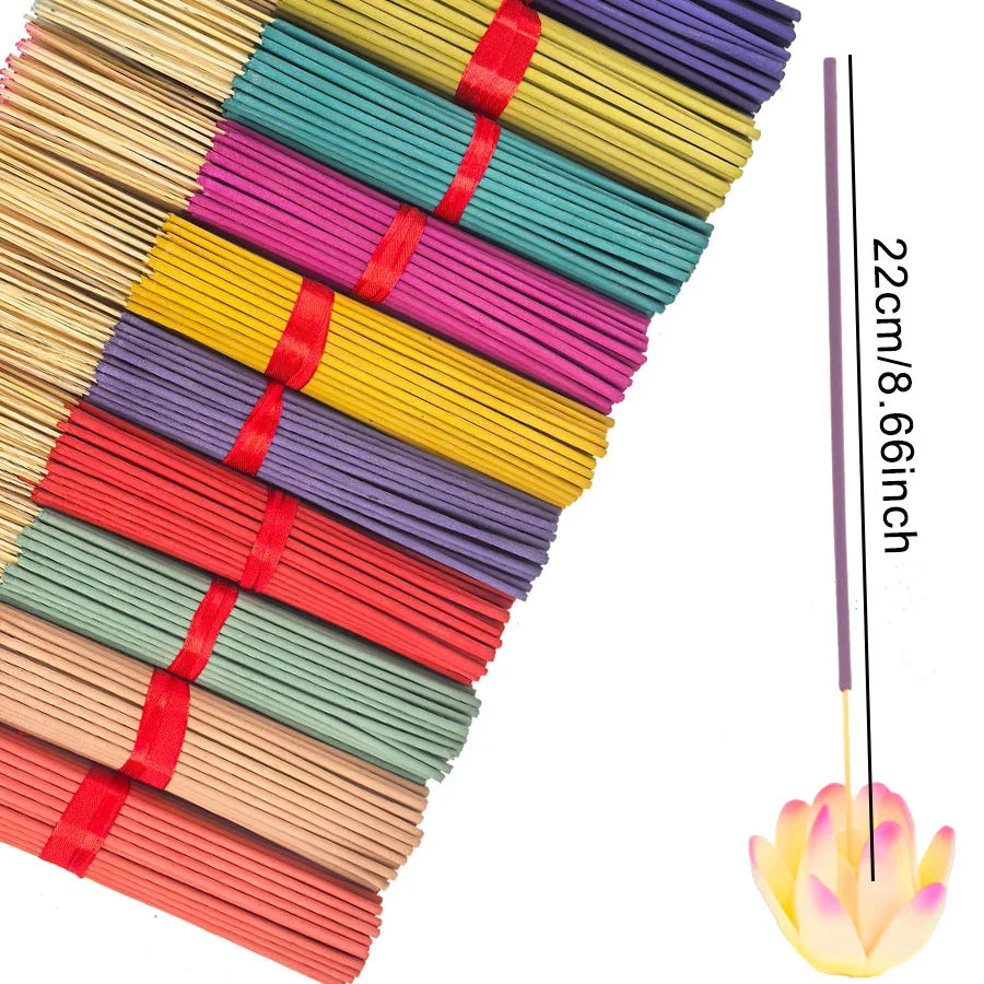 7 Sets of 140 Incense Sticks, Available in Four Seasonal Sets: Rose, Lavender, Sandalwood, Jasmine, Mint, Cherry Blossom, Her