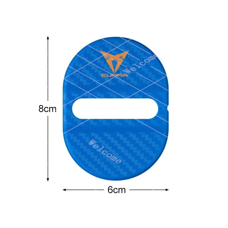 Silicone Car Door Lock Buckle Protection Cover Elastic For Seat Cupra Ateca Born Leon IBIZA Raval Formentor Terramar valve co