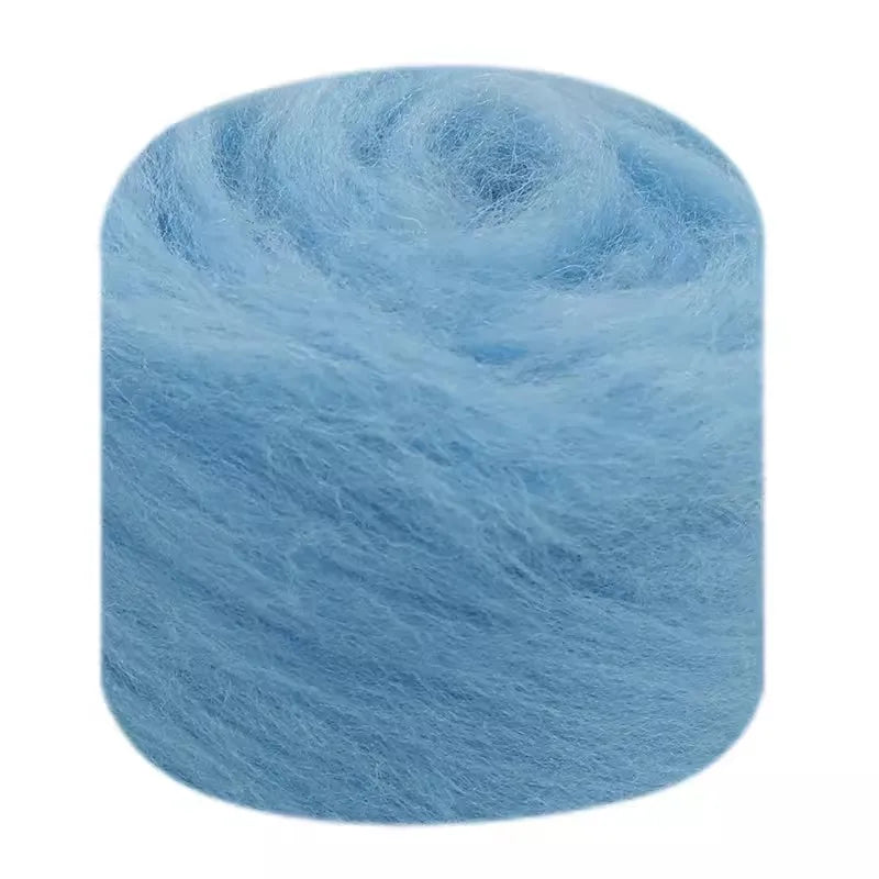 Needle Felting Wool Fibre Wool Roving for DIY Craft Materials, Needle Felt Roving Fabric Felt Craft Toys Handmade Felting Cra