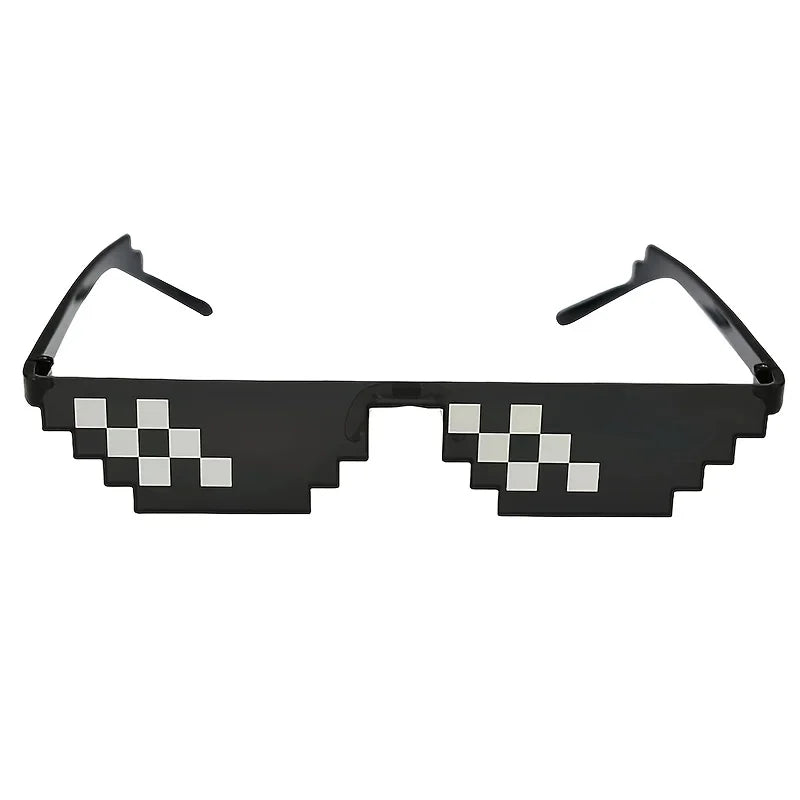 Pixelated Mosaic Glasses New Mosaic Glasses Double Cool Funny party glasses Pixel party glasses Party Photo Prop Glasses