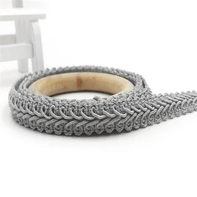 10yard Lace Trim Ribbon Gold Silver Centipede Braided Lace DIY Craft Sewing Accessories Wedding Xmas Decor Fabric Curve Lace