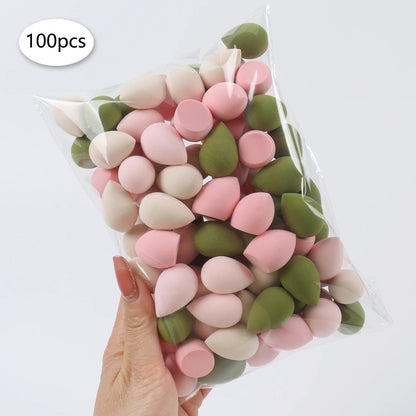 10/20/30/50/100Pcs Mini Makeup Sponge, Expands When Exposed to Water, Suitable for All Skin Types - 100Pcs D