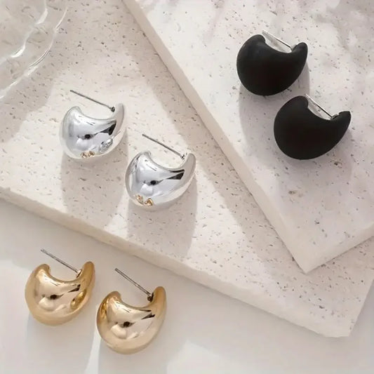 Vintage Elegant Teardrop Stud Earring Set Chic Simple Fashion Lightweight Earrings for Women Daily Wear Party Jewelry Gift 20
