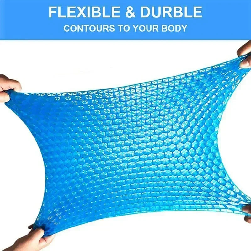 Gel Seat Cushion Double Thick Egg Gel Summer Cushion for Pressure Relief Breathable Chair Pad Car Seat Office Chair Soft Cush