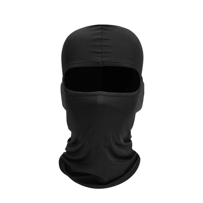 Men Bicycle Balaclava Full Face Mask Hiking Cycling Windproof Breathable Sun Protection Hat Motorcycle Helmet Liner Hat - bla