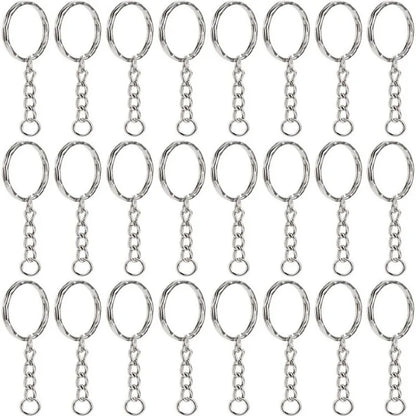25mm*50pcs Flat Ring, Metal Circular Buckle, Round Ring, Smooth Dog Buckle, Embossed Circular Ring, Hanging Buckle, Hook Buck