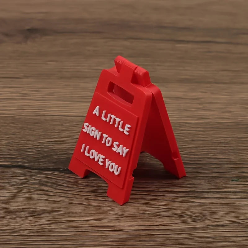 3D Printed Mini "I Love You" Sign Plastic Desktop Decoration,Valentine's Day Gift,Wedding, or Decor with English Lettering