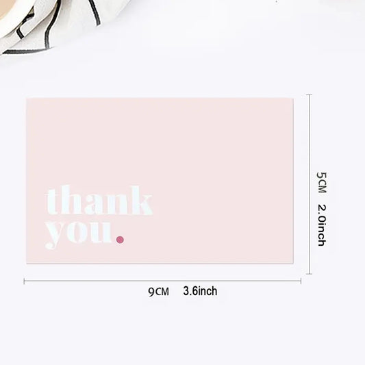 50pcs Thank You Card Small Business for Wedding Party Baby Shower Card,Thank You Notes Thanksgiving ,Graduation Party 2025