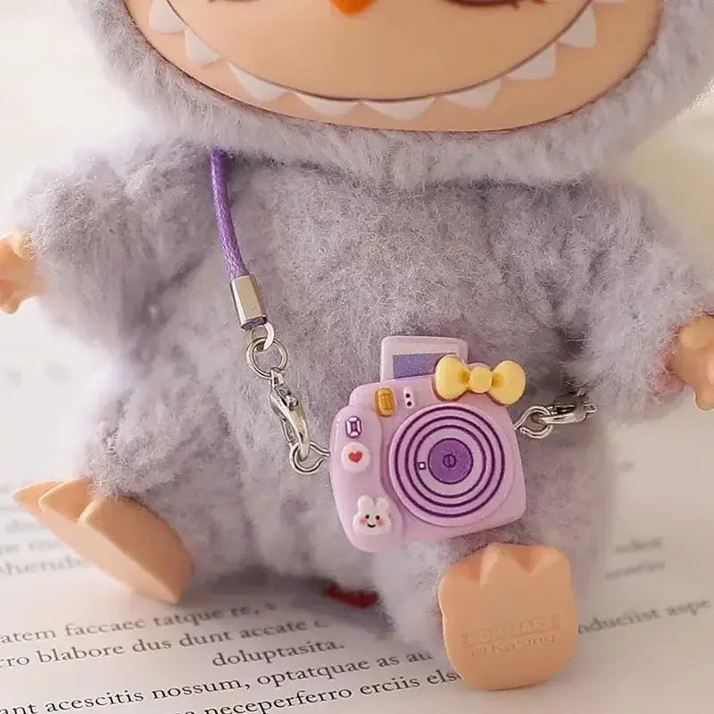 Mini Doll'S Clothes Outfit Accessories for 15-17cm Ropa Labubu & 10cm Cotton Doll Love Hoodie Pink Yarn Skirt Clothing no dol
